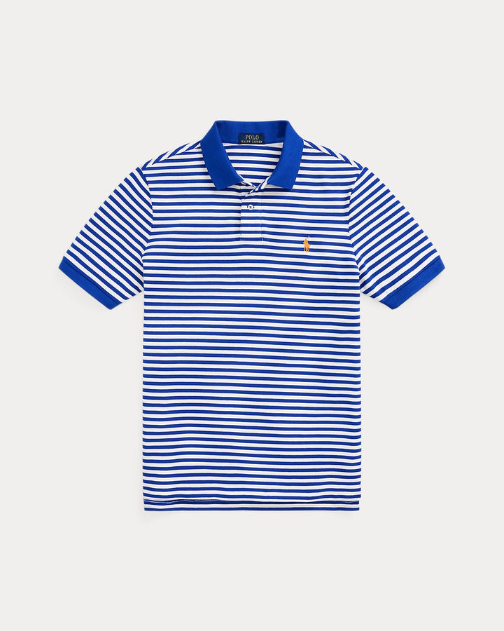 Ralph Lauren Classic Fit Striped Mesh Polo Shirt