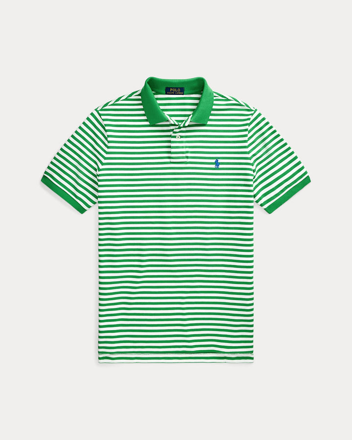 Ralph Lauren Classic Fit Striped Mesh Polo Shirt