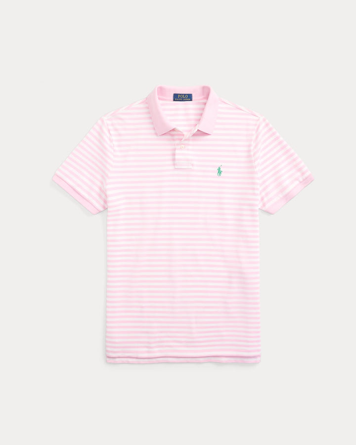 Ralph Lauren Classic Fit Striped Mesh Polo Shirt