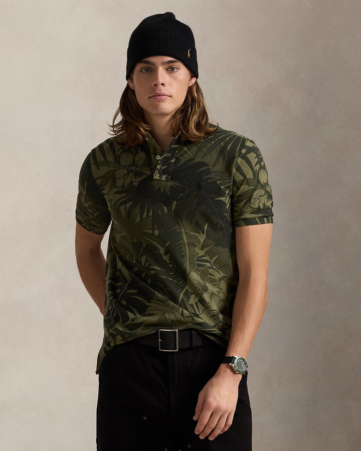 Ralph Lauren Classic Fit Palm-Camo Mesh Polo Shirt