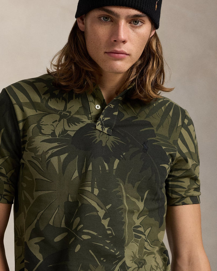 Ralph Lauren Classic Fit Palm-Camo Mesh Polo Shirt