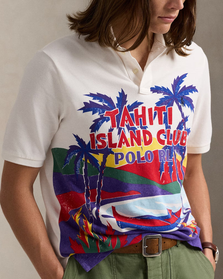 Ralph Lauren Classic Fit Mesh Graphic Polo Shirt