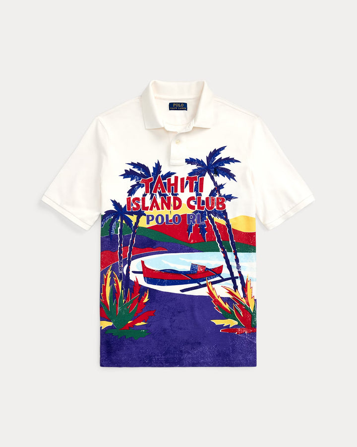 Ralph Lauren Classic Fit Mesh Graphic Polo Shirt