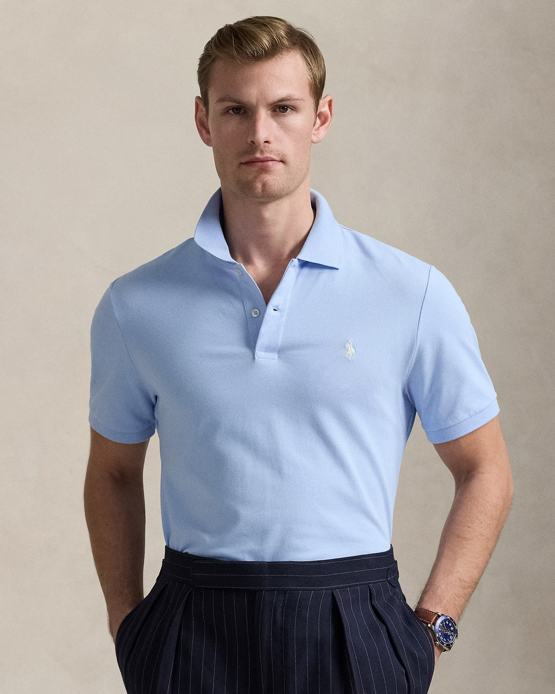Ralph Lauren Tailored Fit Performance Mesh Polo Shirt