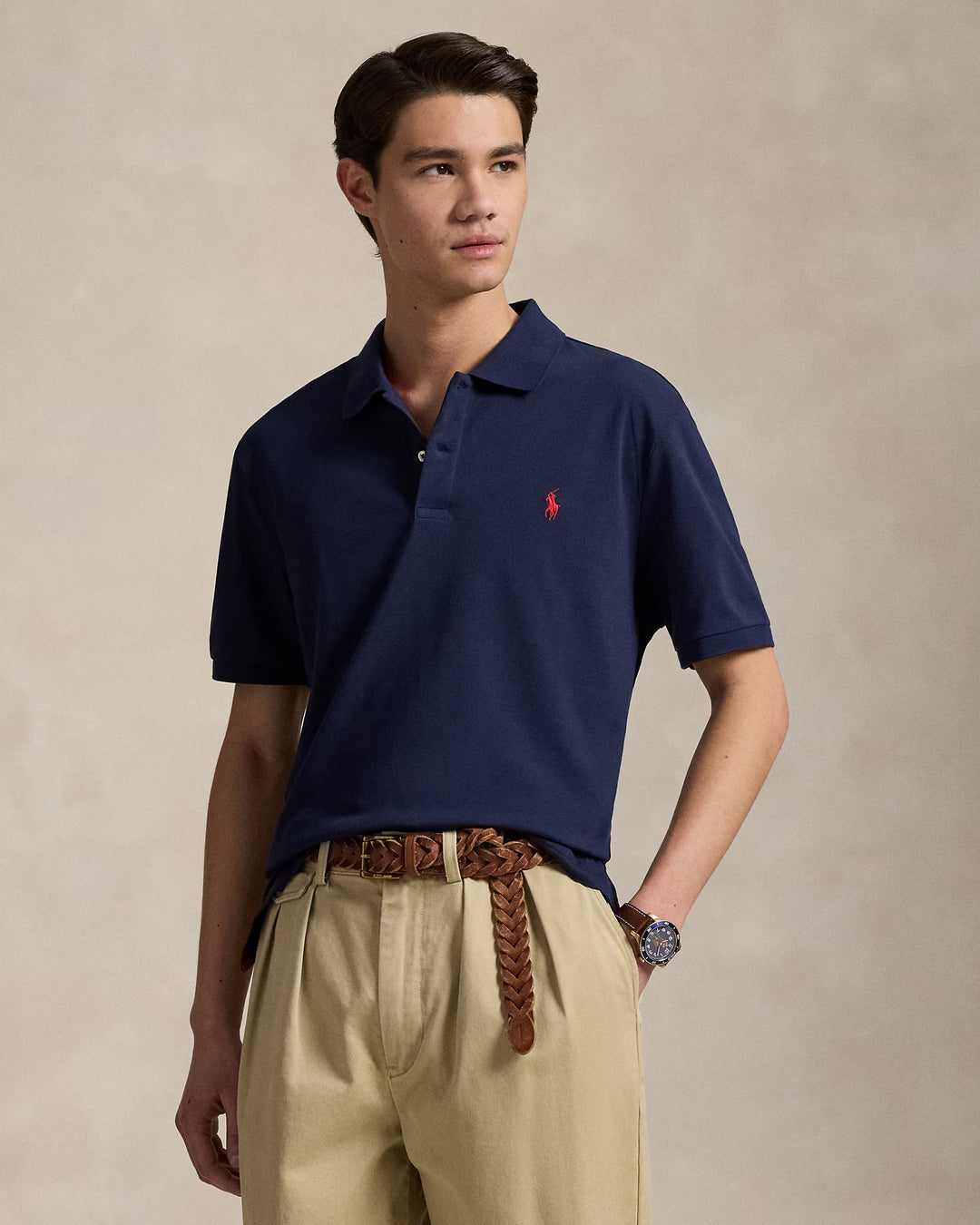 Ralph Lauren Tailored Fit Performance Mesh Polo Shirt