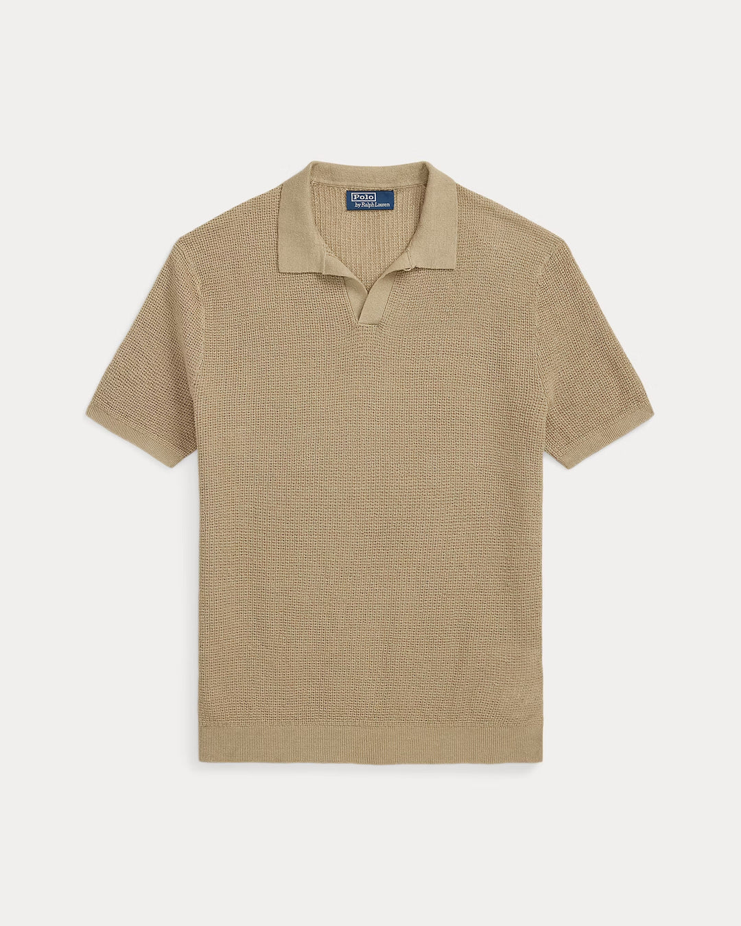 Ralph Lauren Mesh-Knit Linen Short-Sleeve Sweater