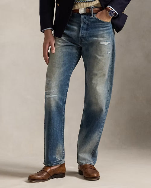 Ralph Lauren Heritage Straight Distressed Jean