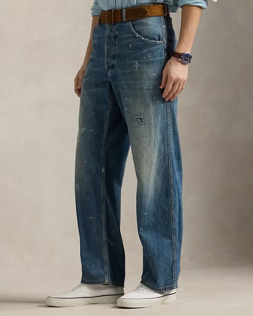 Ralph Lauren Relaxed Fit Distressed Carpenter Jean