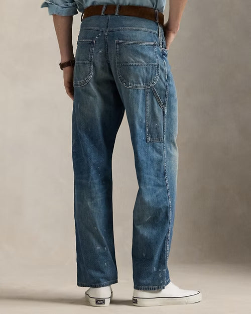 Ralph Lauren Relaxed Fit Distressed Carpenter Jean