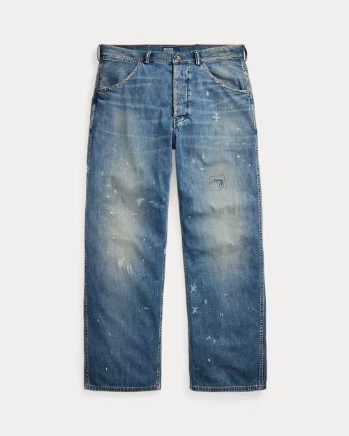 Ralph Lauren Relaxed Fit Distressed Carpenter Jean