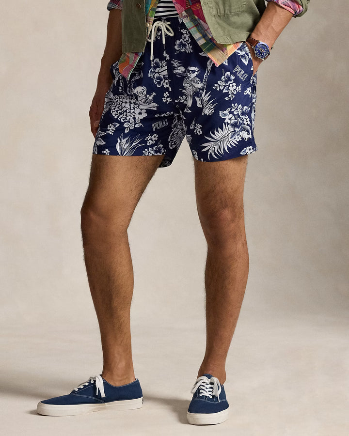 Ralph Lauren 5.75-Inch Traveler Polo Bear Swim Trunk