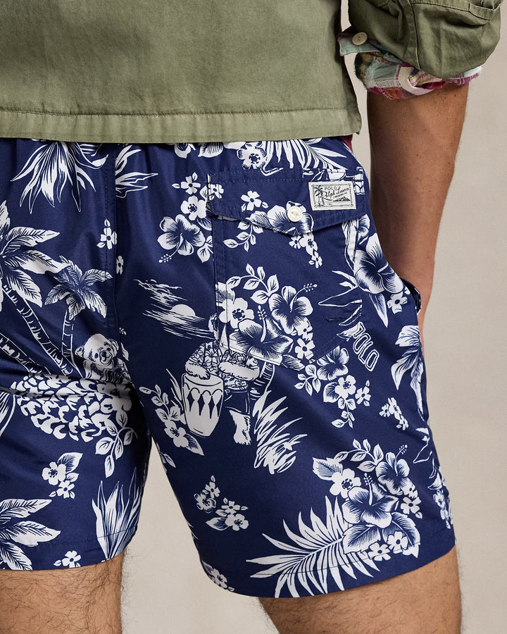 Ralph Lauren 5.75-Inch Traveler Polo Bear Swim Trunk