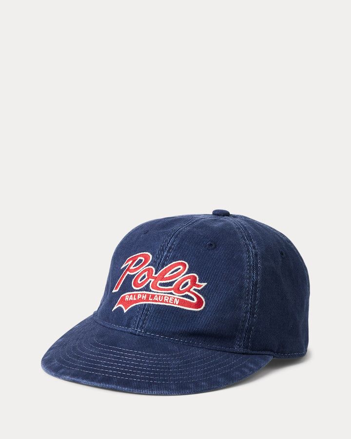 Ralph Lauren Logo Washed Twill Ball Cap