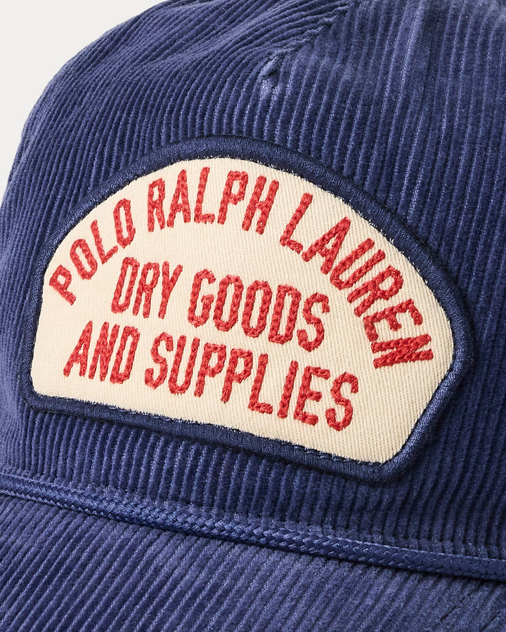 Ralph Lauren Logo-Patch Corduroy Trucker Cap