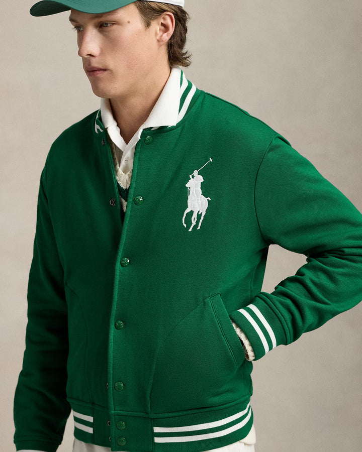 Ralph Lauren Big Pony Fleece Baseball Jacket