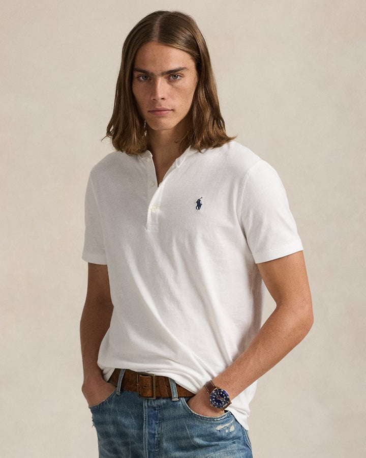 Ralph Lauren Slub Jersey Short-Sleeve Henley Shirt