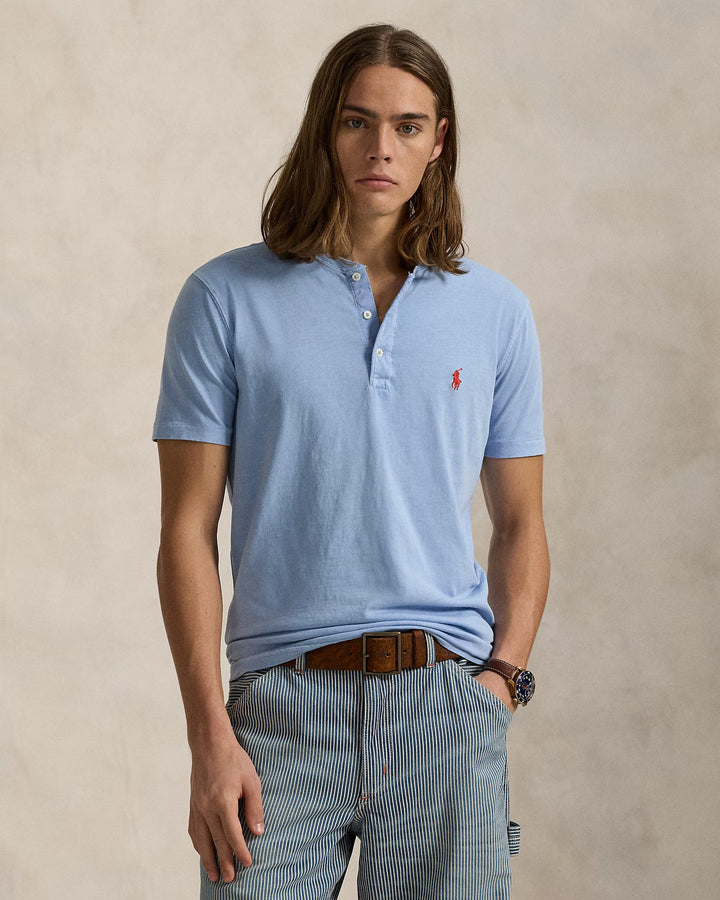 Ralph Lauren Slub Jersey Short-Sleeve Henley Shirt