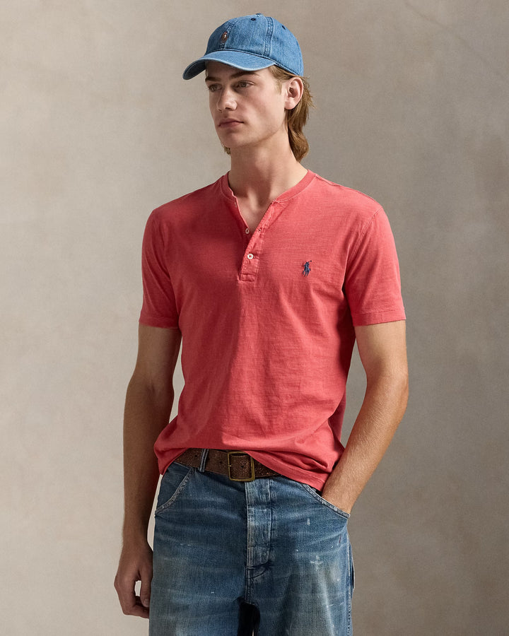 Ralph Lauren Slub Jersey Short-Sleeve Henley Shirt