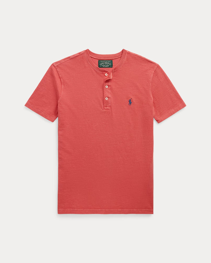 Ralph Lauren Slub Jersey Short-Sleeve Henley Shirt