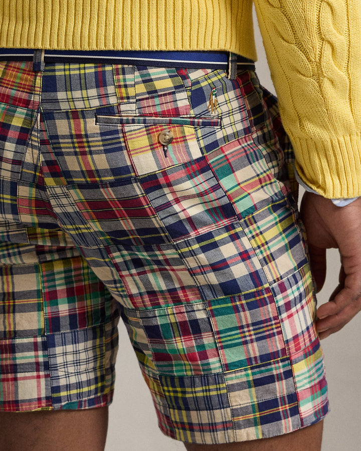 Ralph Lauren 9-Inch Straight Patchwork Madras Short