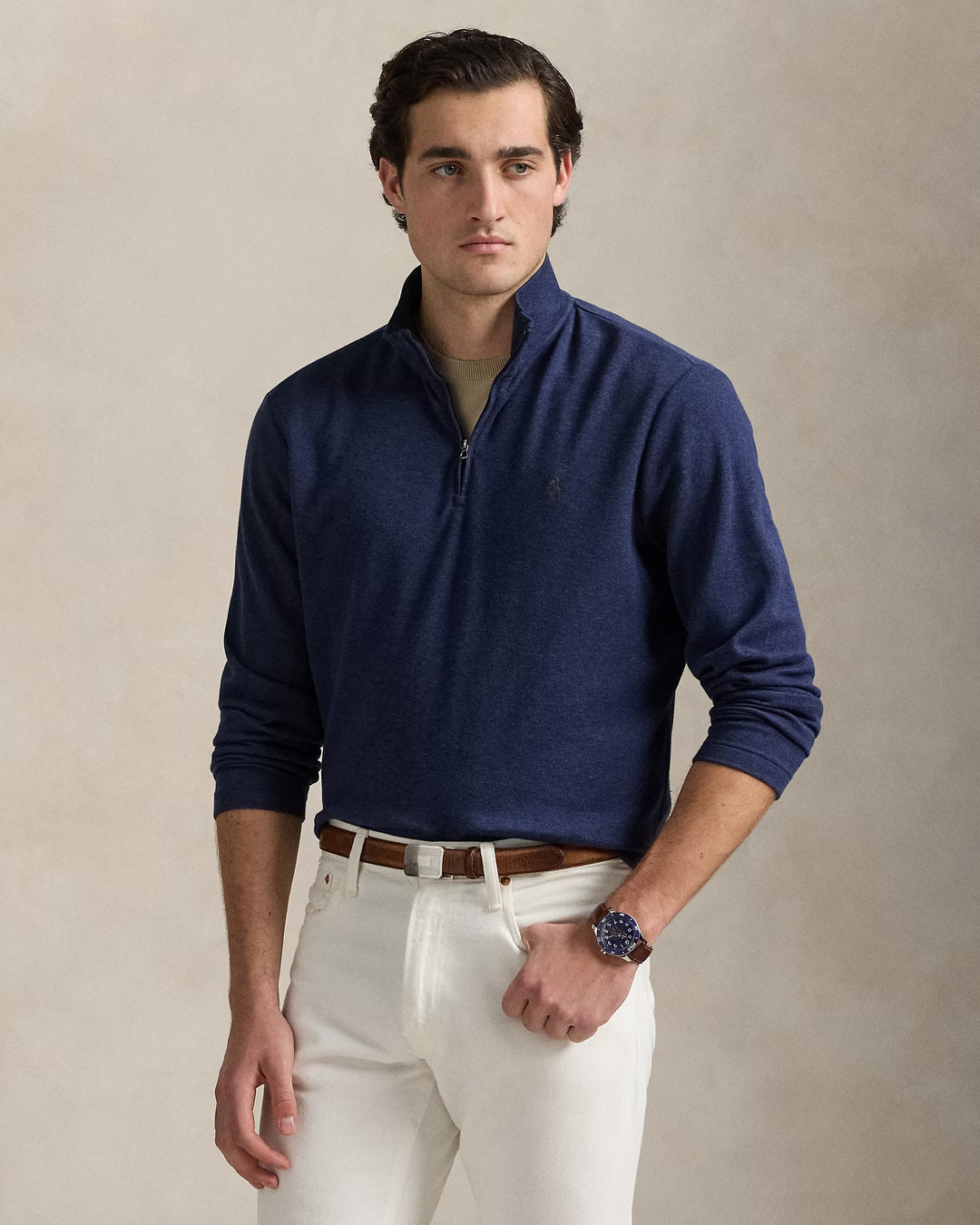 Ralph Lauren Jacquard Quarter-Zip Pullover