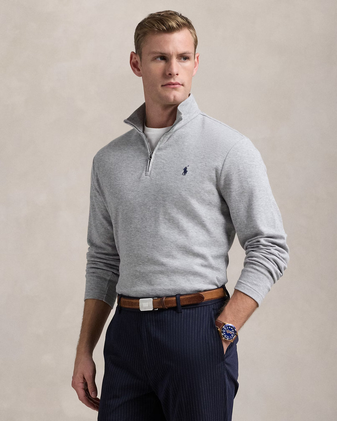 Ralph Lauren Jacquard Quarter-Zip Pullover