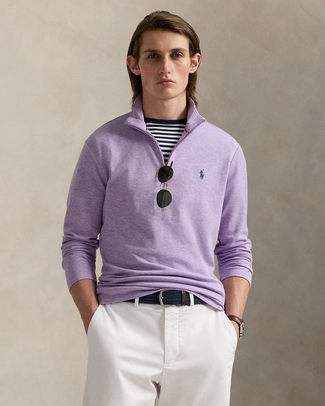 Ralph Lauren Jacquard Quarter-Zip Pullover