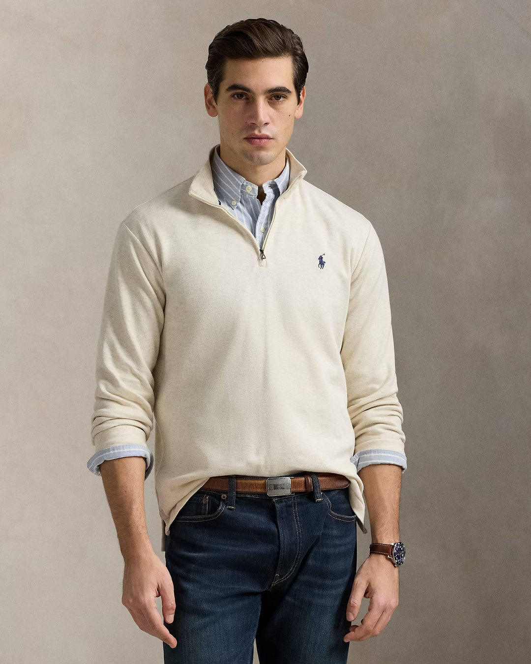Ralph Lauren Jacquard Quarter-Zip Pullover