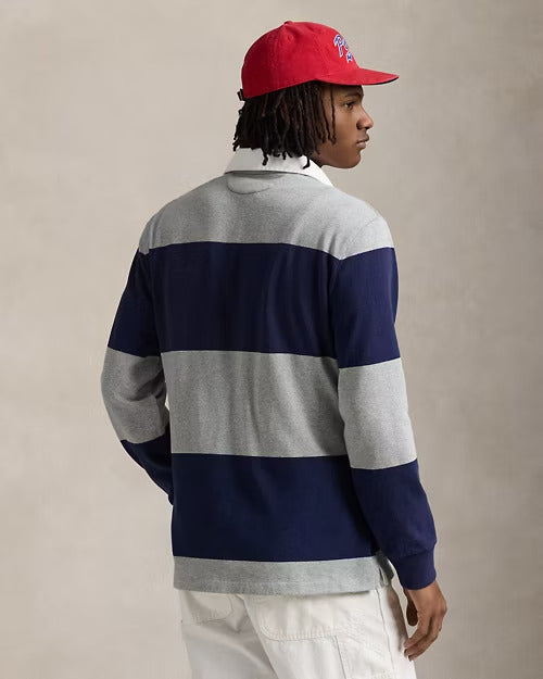 Ralph Lauren Classic Fit Striped Jersey Rugby Shirt