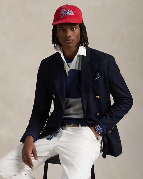 Ralph Lauren Classic Fit Striped Jersey Rugby Shirt