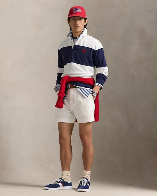 Ralph Lauren Classic Fit Striped Jersey Rugby Shirt