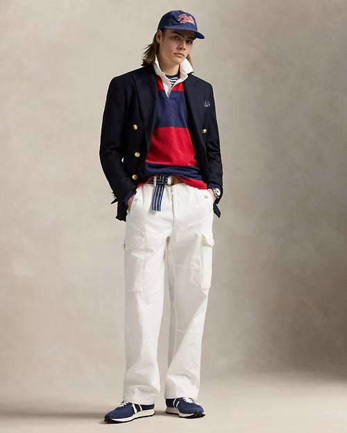 Ralph Lauren Classic Fit Striped Jersey Rugby Shirt