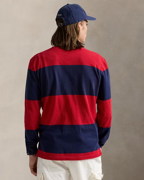 Ralph Lauren Classic Fit Striped Jersey Rugby Shirt