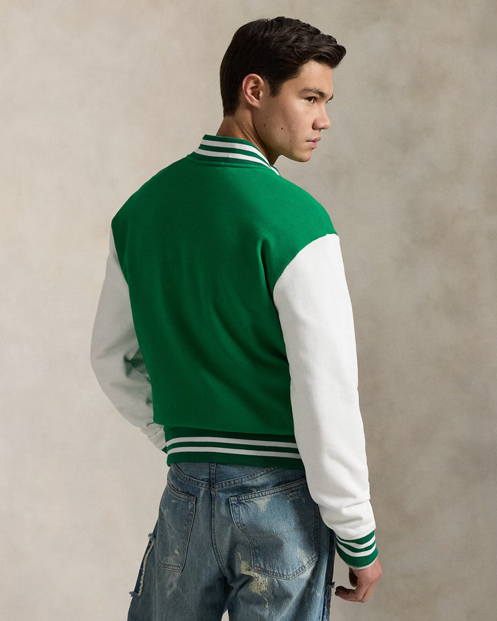 Ralph Lauren Fleece Graphic Baseball Jacket