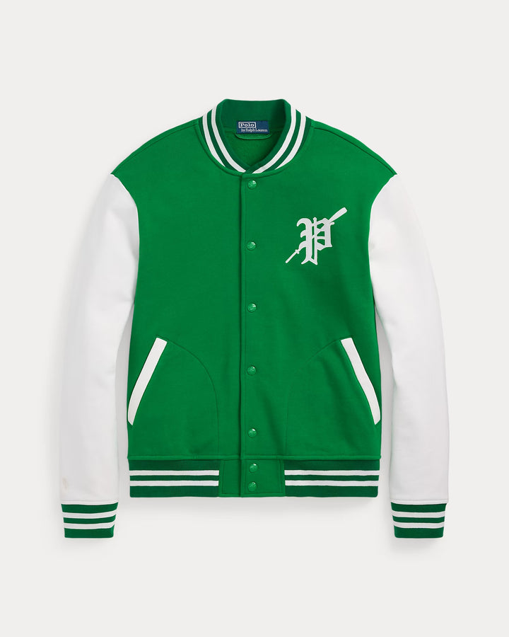 Ralph Lauren Fleece Graphic Baseball Jacket