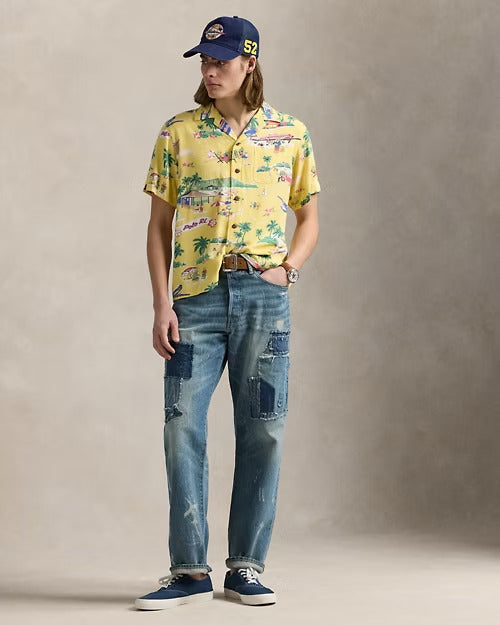 Ralph Lauren Classic Fit Polo Bear Camp Shirt