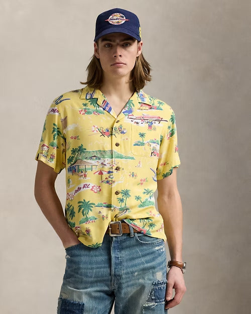 Ralph Lauren Classic Fit Polo Bear Camp Shirt