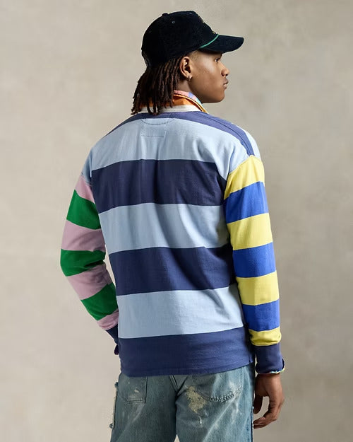 Ralph Lauren Vintage Fit Striped Jersey Rugby Shirt