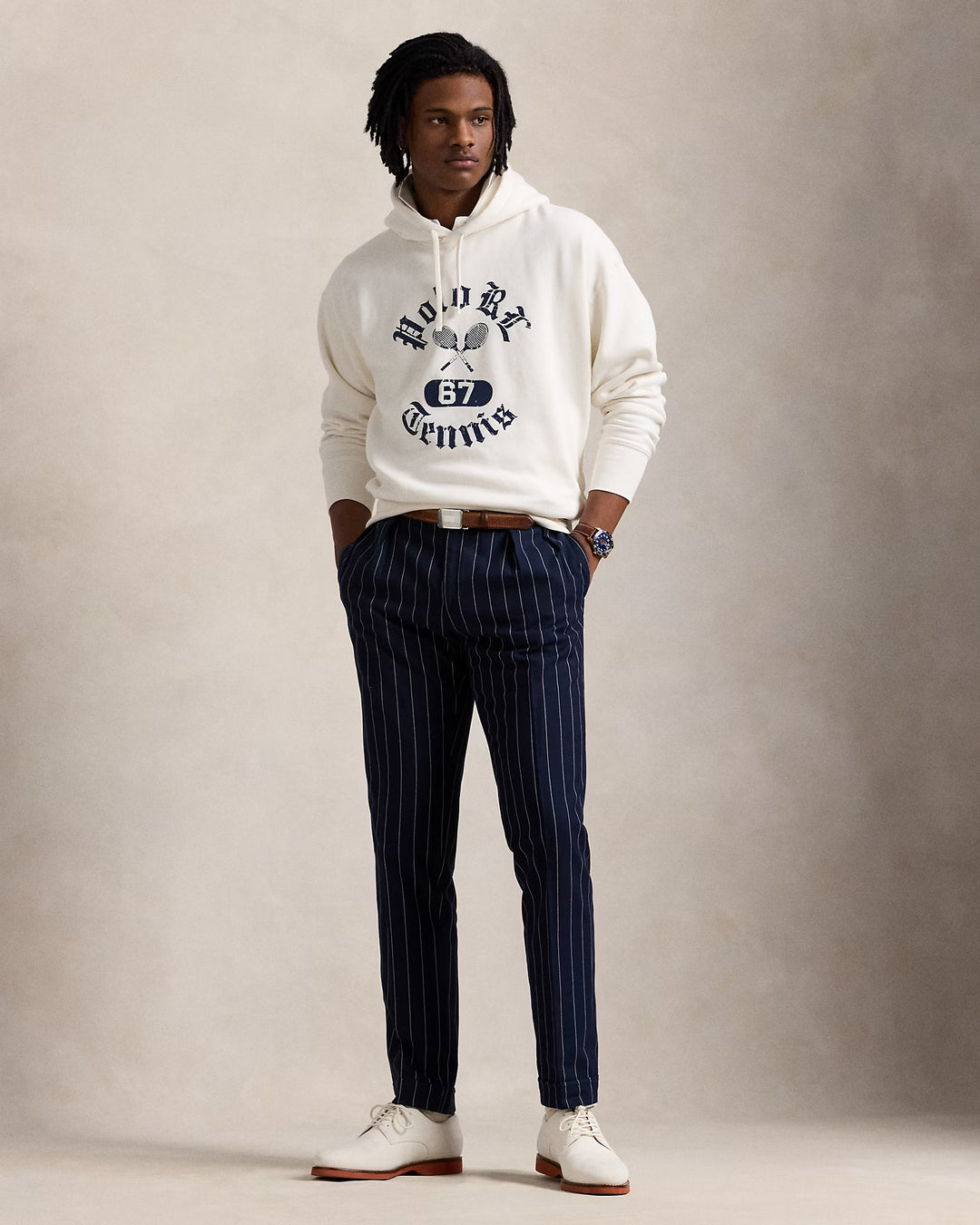 Ralph Lauren Vintage Fit Fleece Graphic Hoodie