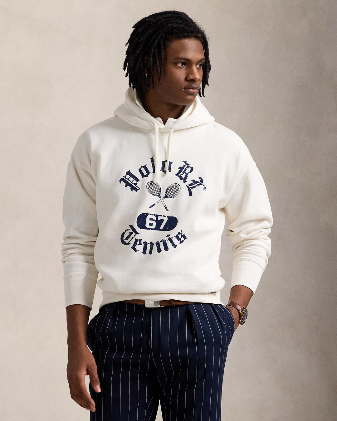 Ralph Lauren Vintage Fit Fleece Graphic Hoodie