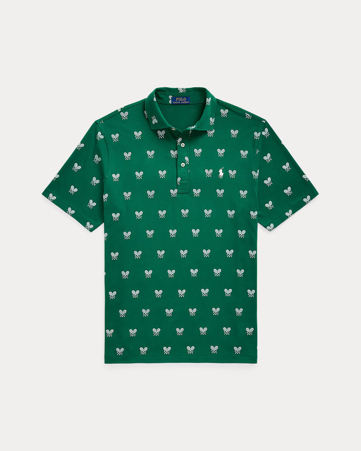 Ralph Lauren Classic Fit Racquet-Print Polo Shirt
