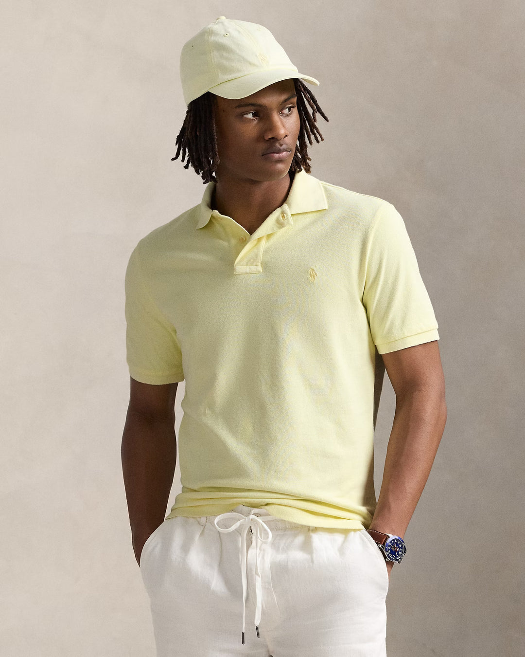 Ralph Lauren Classic Fit Mineral-Dyed Mesh Polo Shirt