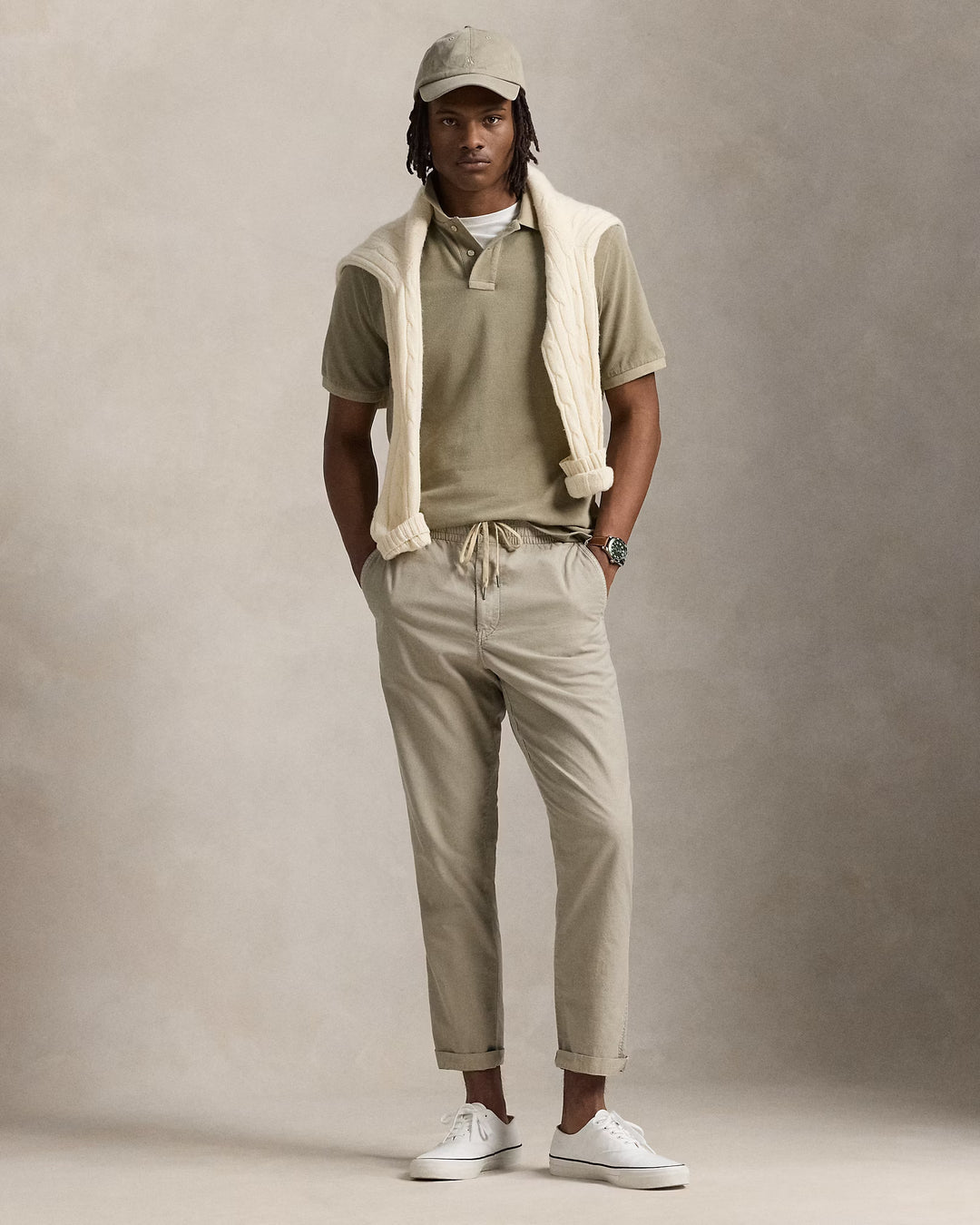 Ralph Lauren Classic Fit Mineral-Dyed Mesh Polo Shirt