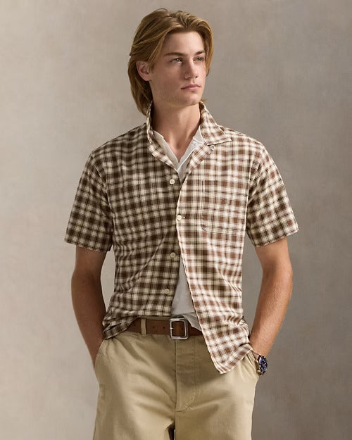 Ralph Lauren Classic Fit Plaid Oxford Camp Workshirt