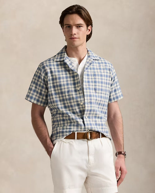 Ralph Lauren Classic Fit Plaid Oxford Camp Workshirt