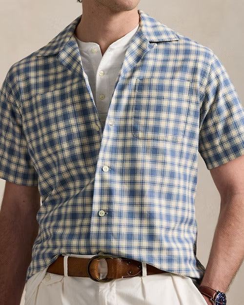 Ralph Lauren Classic Fit Plaid Oxford Camp Workshirt
