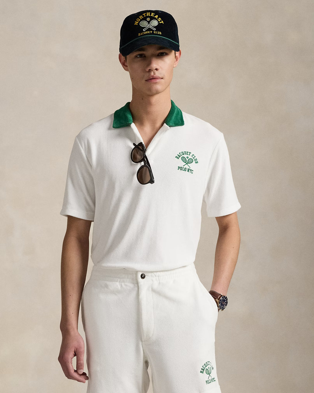 Ralph Lauren Standard Fit Terry Graphic Polo Shirt