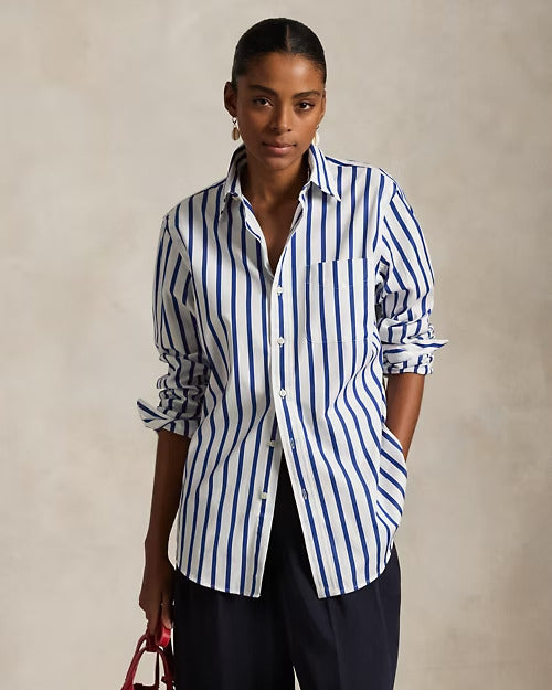 Ralph Lauren Classic Fit Striped Poplin Shirt