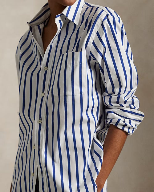 Ralph Lauren Classic Fit Striped Poplin Shirt