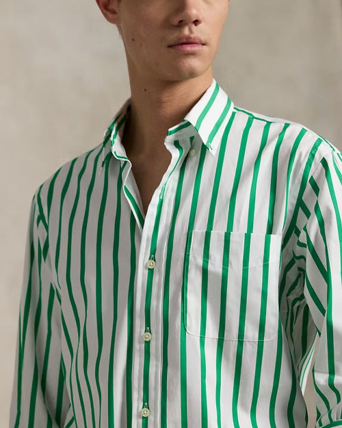 Ralph Lauren Classic Fit Striped Poplin Shirt